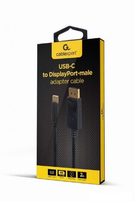Кабель Cablexpert A-CM-DPM-01 USB Type-C - DisplayPort (2 м, черный)