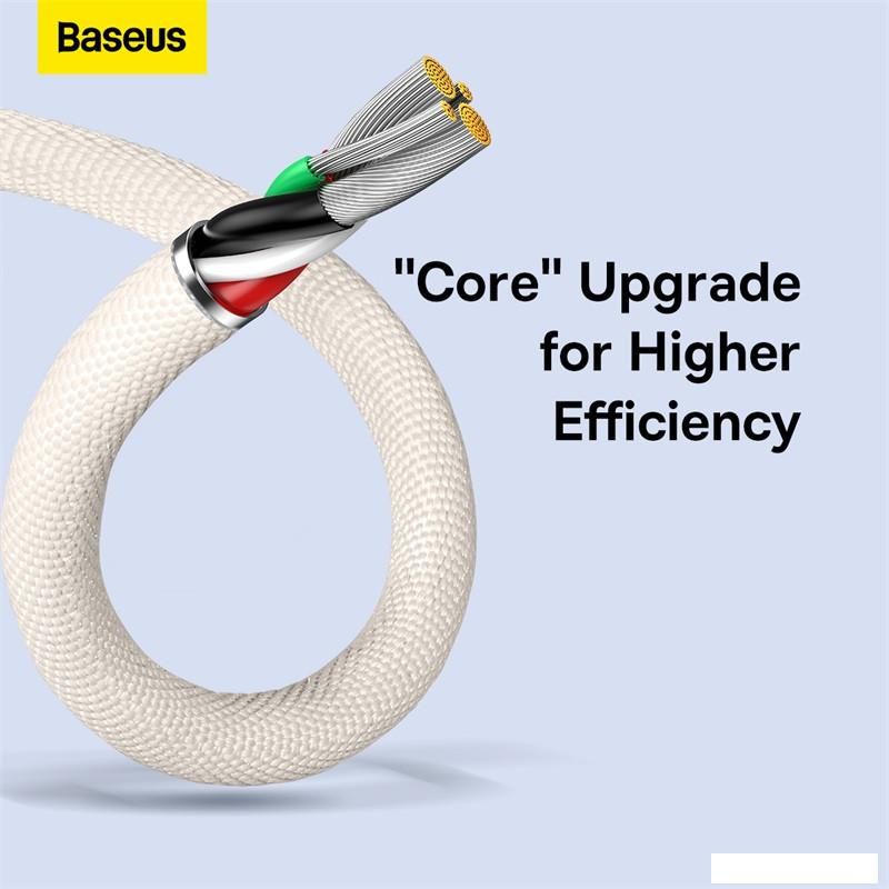 Кабель Baseus Crystal Shine USB Type-A - Lightning (1.2 м, розовый)