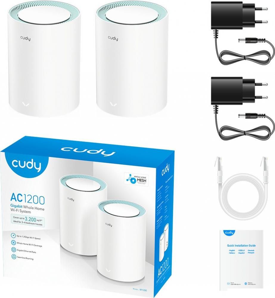 Wi-Fi система Cudy M1300 2.0 (2-Pack)