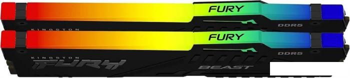 Оперативная память Kingston FURY Beast RGB 2x32ГБ DDR5 6000 МГц KF560C30BBEAK2-64