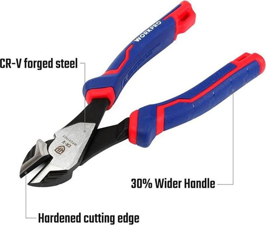 Кусачки боковые (бокорезы) Workpro WP231023