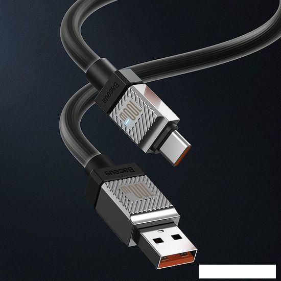Кабель Baseus CoolPlay Series USB Type-A - USB Type-C (1 м, черный)