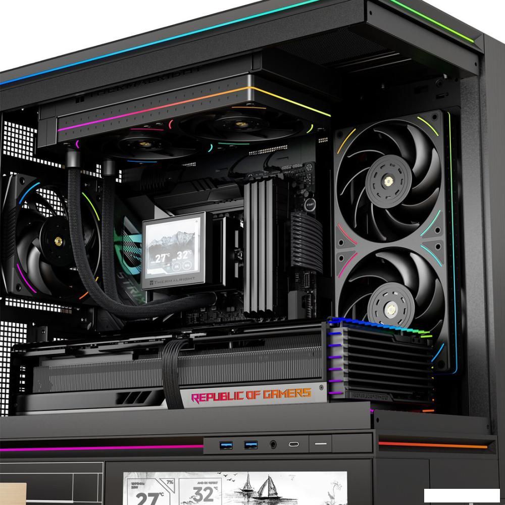 Комплект вентиляторов для корпуса Thermalright TL-UB24 (черный)