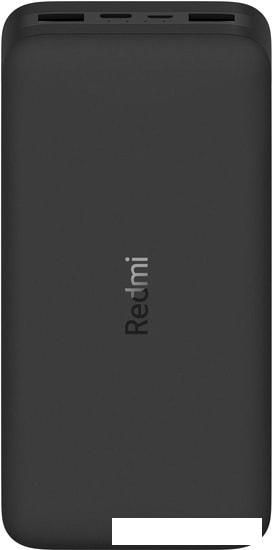 Внешний аккумулятор Xiaomi Redmi Power Bank 20000mAh (черный, международная версия)