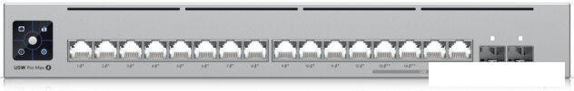 Управляемый коммутатор 3-го уровня Ubiquiti UniFi Switch Pro Max 16 PoE