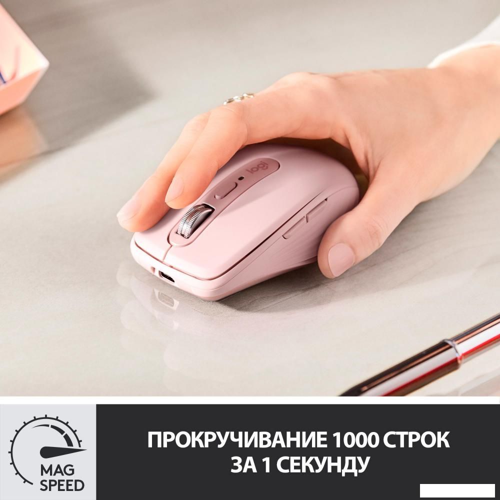 Мышь Logitech MX Anywhere 3 (розовый)