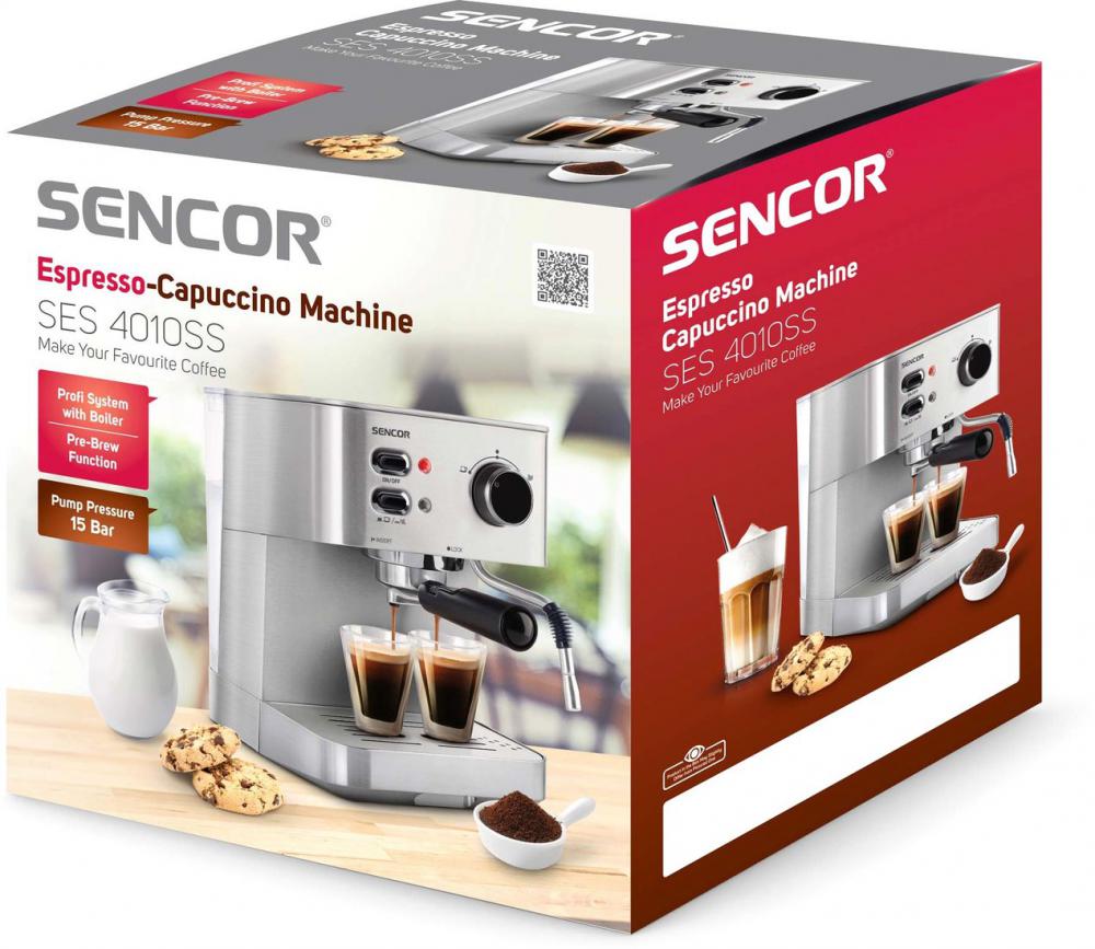 Рожковая кофеварка Sencor SES 4010SS