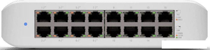 Управляемый коммутатор 2-го уровня Ubiquiti UniFi Switch Lite 16 POE