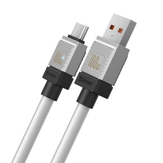 Кабель Baseus CoolPlay Series Fast Charging Data Cable 100W USB Type-A - USB Type-C (1 м, белый)