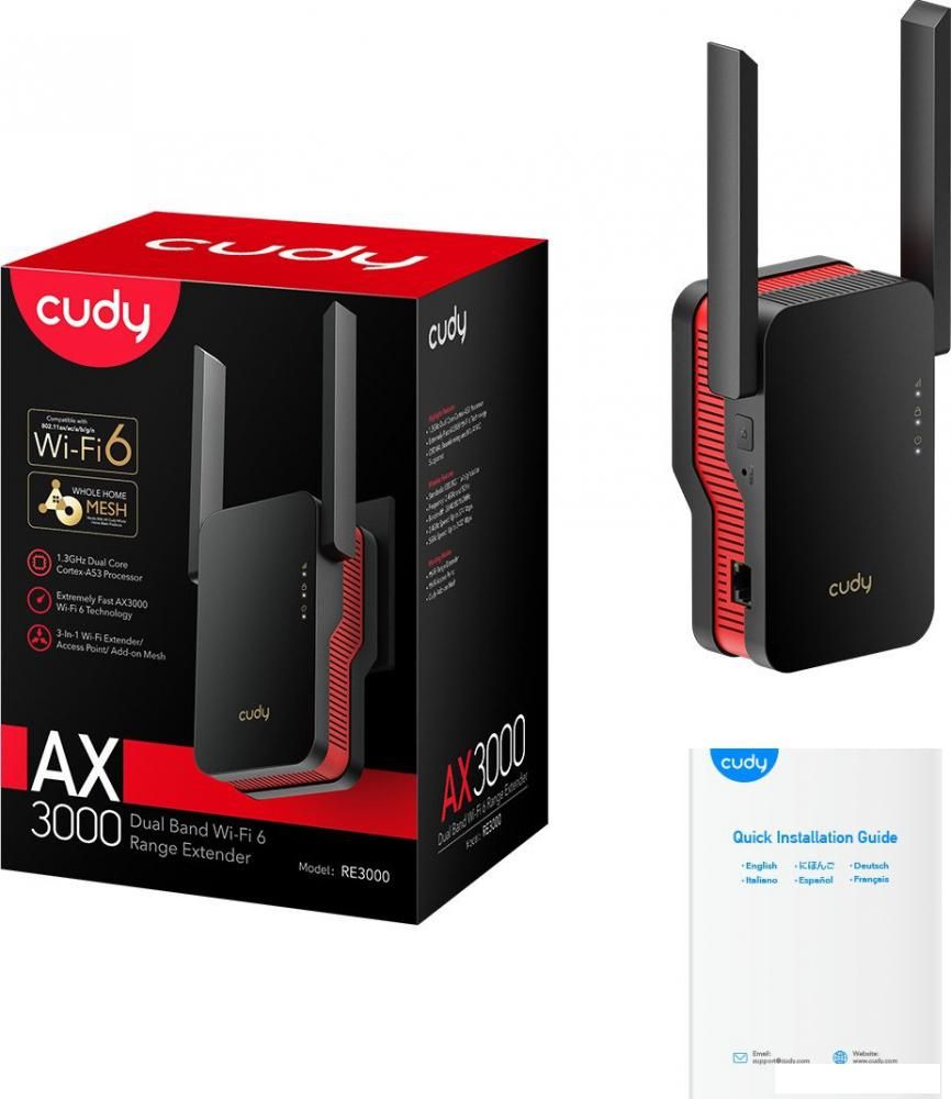 Усилитель Wi-Fi Cudy RE3000 1.0