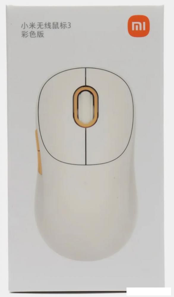 Мышь Xiaomi Wireless Mouse 3 XMWXSB03YM (бежевый, китайская версия)