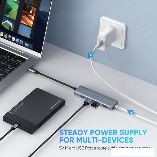 USB-хаб Ugreen CM219 70336