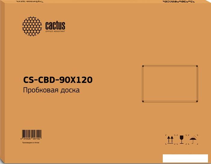 Офисная пробковая доска CACTUS CS-CBD-90X120
