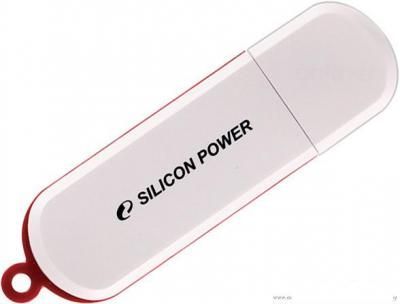 USB Flash Silicon-Power LuxMini 320 32GB (белый/красный)