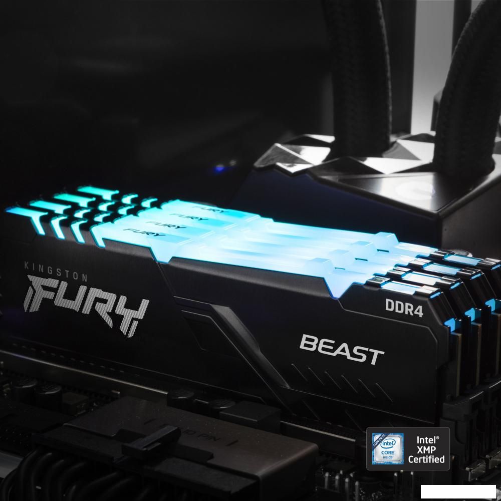 Оперативная память Kingston FURY Beast RGB 2x16ГБ DDR4 3200МГц KF432C16BB12AK2/32