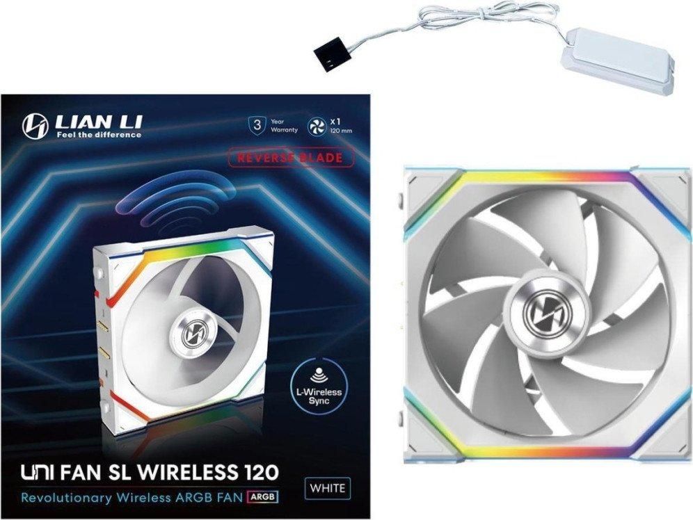 Вентилятор для корпуса Lian Li Uni Fan SL 120 Wireless Reverse G99.12RSL1W1W.R0