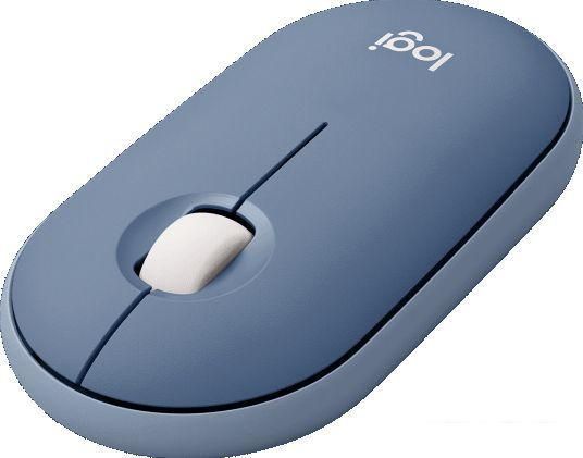 Мышь Logitech M350 Pebble (темно-синий)