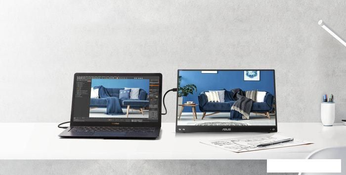 Портативный монитор ASUS ZenScreen MB16ACV