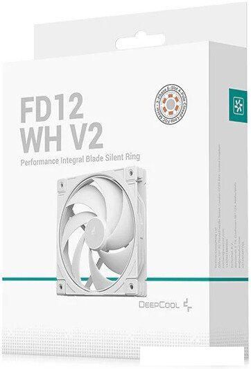 Вентилятор для корпуса DeepCool FD12 WH V2 R-FD12V2-WHNPN1-G
