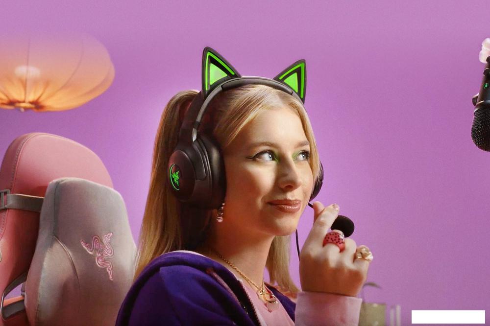 Наушники Razer Kraken Kitty V2 (черный)