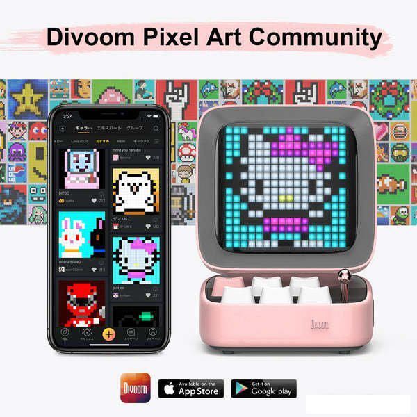 Беспроводная колонка Divoom Ditoo Pro (голубой)