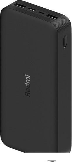 Внешний аккумулятор Xiaomi Redmi Power Bank 20000mAh (черный, международная версия)