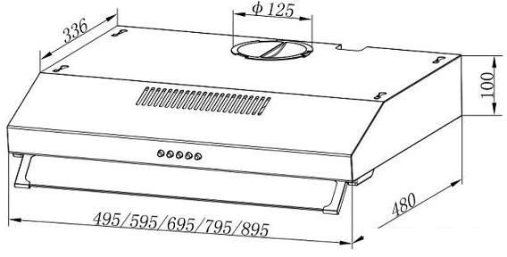 Вытяжки Evelux Ulla 60 B