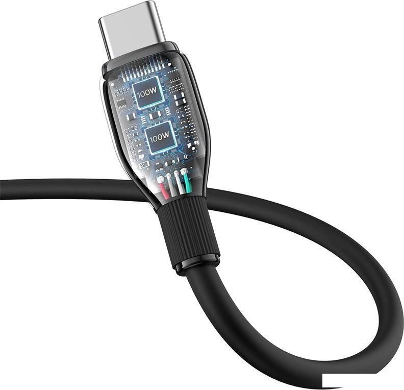 Кабели, адаптеры, разветвители Baseus Pudding Series USB Type-A - USB Type-C (1.2 м, черный)