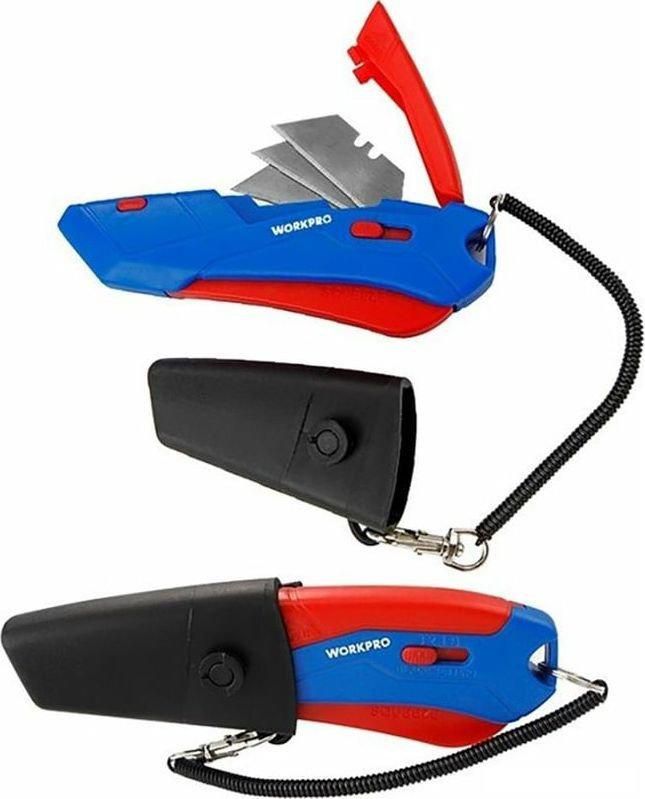 Нож строительный Workpro WP213010