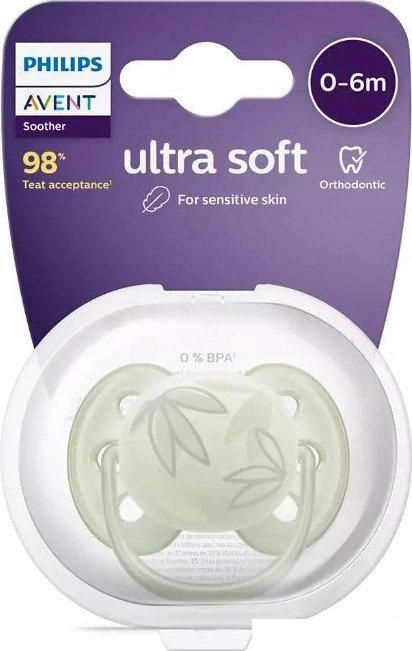Пустышка Philips Avent Ultra Soft SCF092/02 (зеленый)