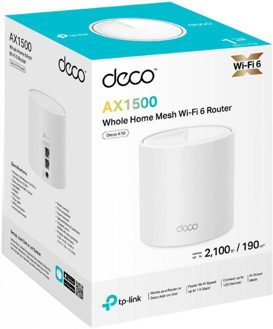 Wi-Fi роутер TP-Link Deco X10 (1 устройство)