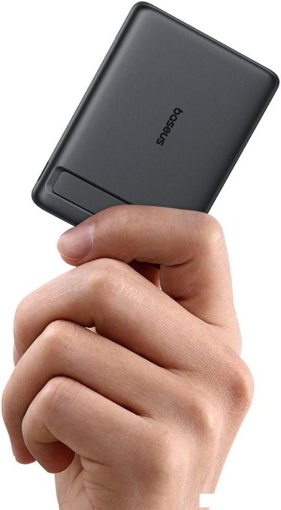 Внешний аккумулятор Baseus PicoGo AM31 Mini Magnetic Power Bank with Stand 20W 5000mAh (черный)