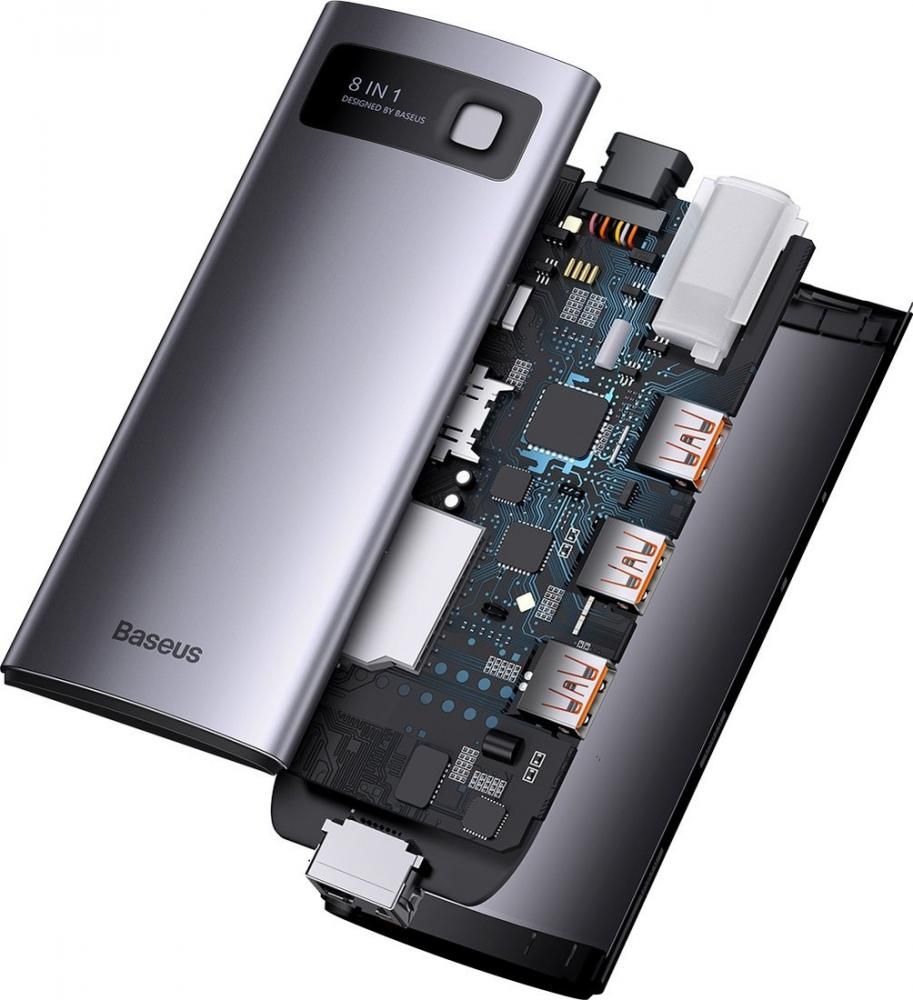 USB-хаб  Baseus Metal Gleam Series 4-Port USB-A Hub WKWG070013