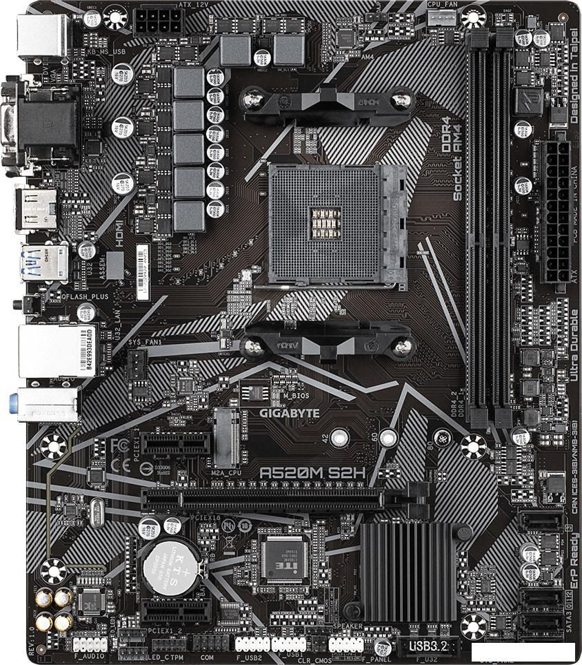 Материнская плата Gigabyte A520M S2H (rev. 1.0)
