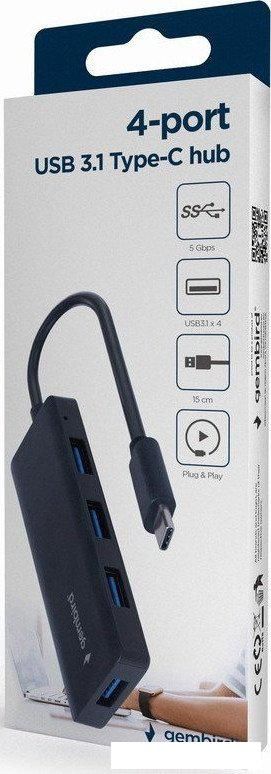 USB-хаб  Gembird UHB-CM-U3P4-02