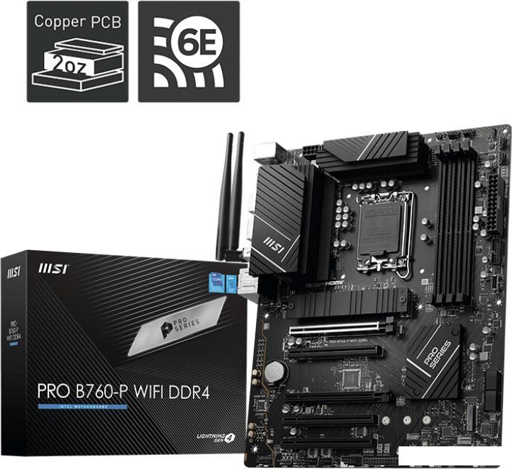 Материнская плата MSI Pro B760-P WiFi DDR4