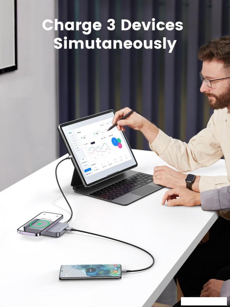Внешний аккумулятор Ugreen PB206 20W 10000mAh (черный)
