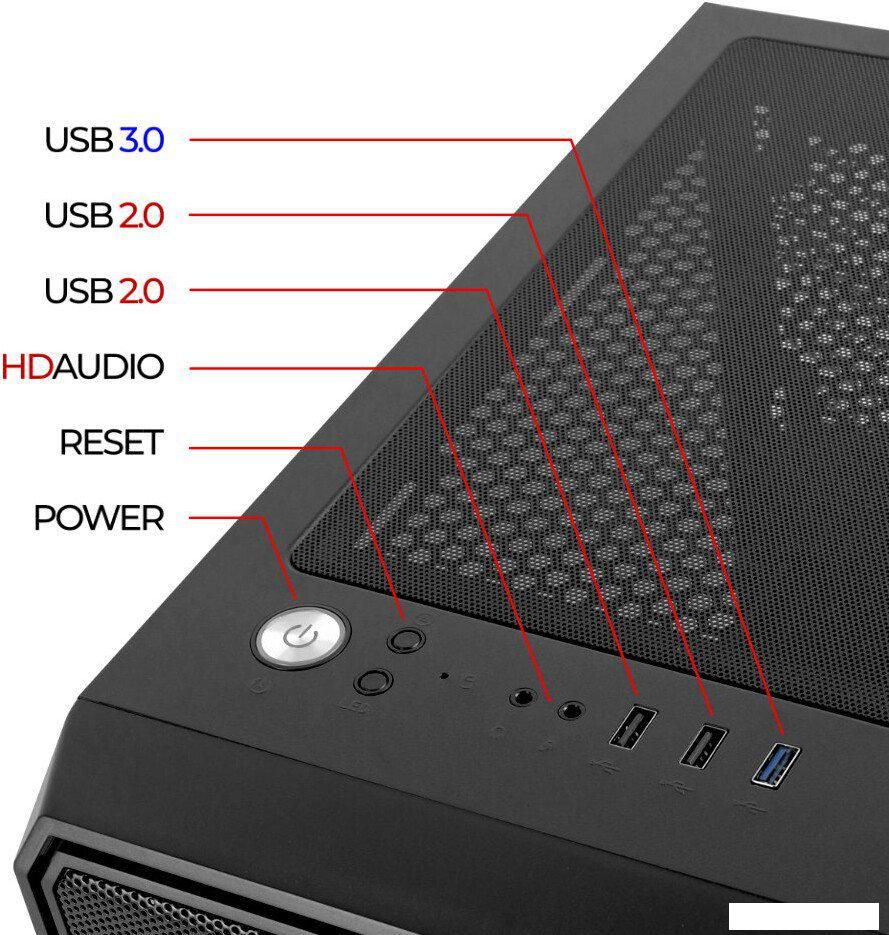 Корпус Ginzzu RX120