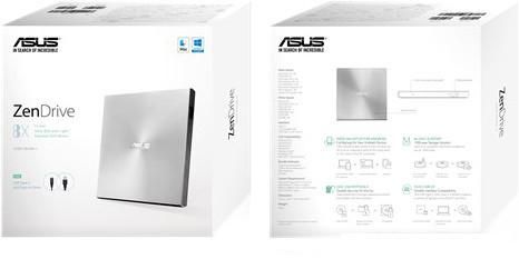 Оптический привод ASUS ZenDrive U9M SDRW-08U9M-U (серебристый)