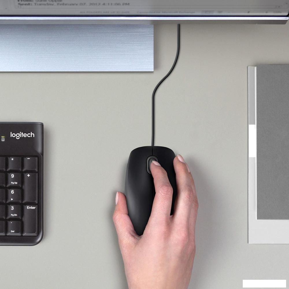 Мышь Logitech B100 (графит)