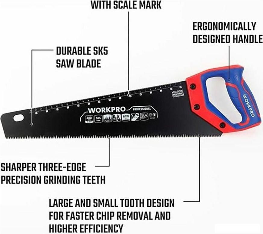 Ножовка Workpro WP215013