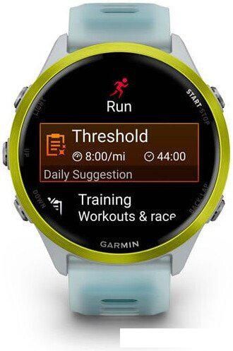 Умные часы Garmin Forerunner 570 47 мм (серебристый/желтый)
