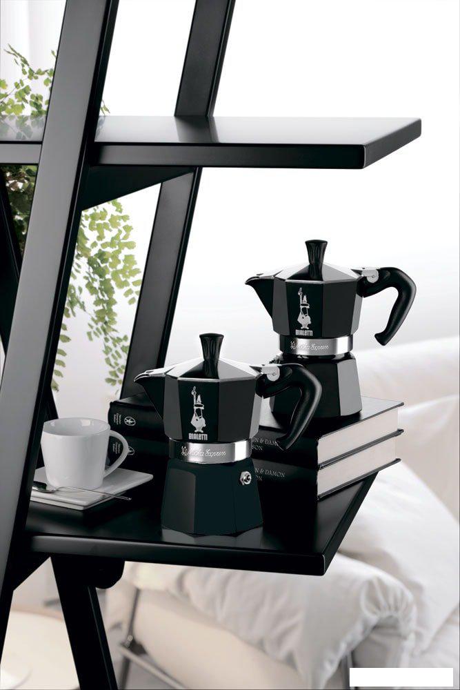 Гейзерная кофеварка Bialetti Moka Express (3 порции, черный)