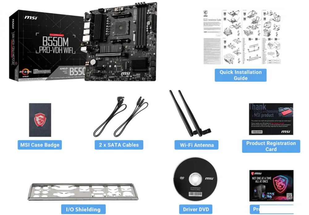 Материнская плата MSI B550M Pro-VDH WiFi