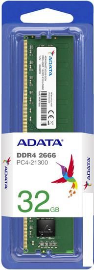 Оперативная память ADATA 8GB DDR4 PC4-21300 AD4U26668G19-SGN