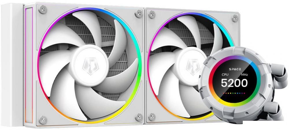Жидкостное охлаждение для процессора ID-Cooling SL240 White
