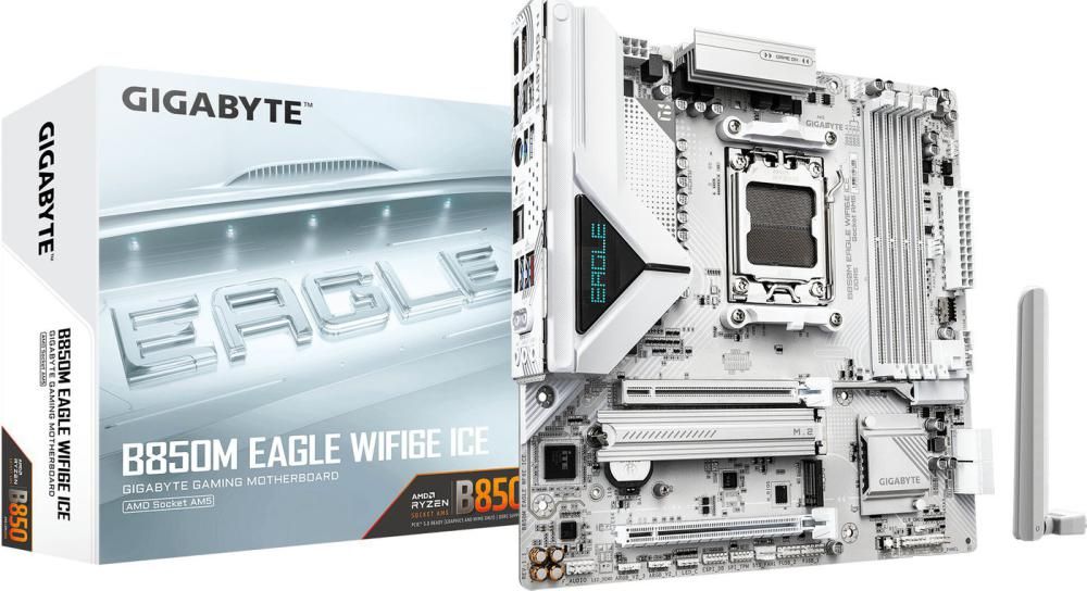 Материнская плата Gigabyte B850M Eagle WiFi6E Ice (rev. 1.1)