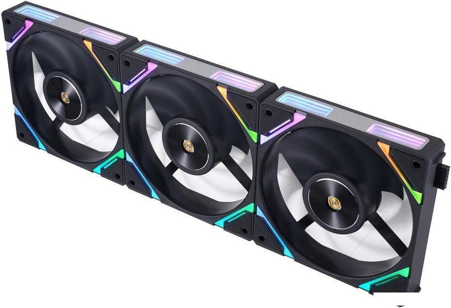 Комплект вентиляторов для корпуса 1stPlayer XF7 Reverse ARGB (3 шт, черный)