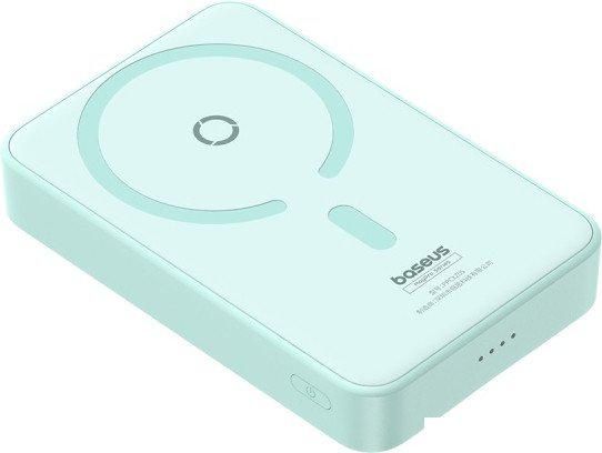 Внешний аккумулятор Baseus MagPro Magnetic Bracket Wireless Fast-Charging Power Bank 20W 5000mAh (мятный)