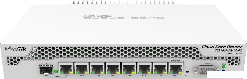 Маршрутизатор Mikrotik Cloud Core [CCR1009-7G-1C-PC]